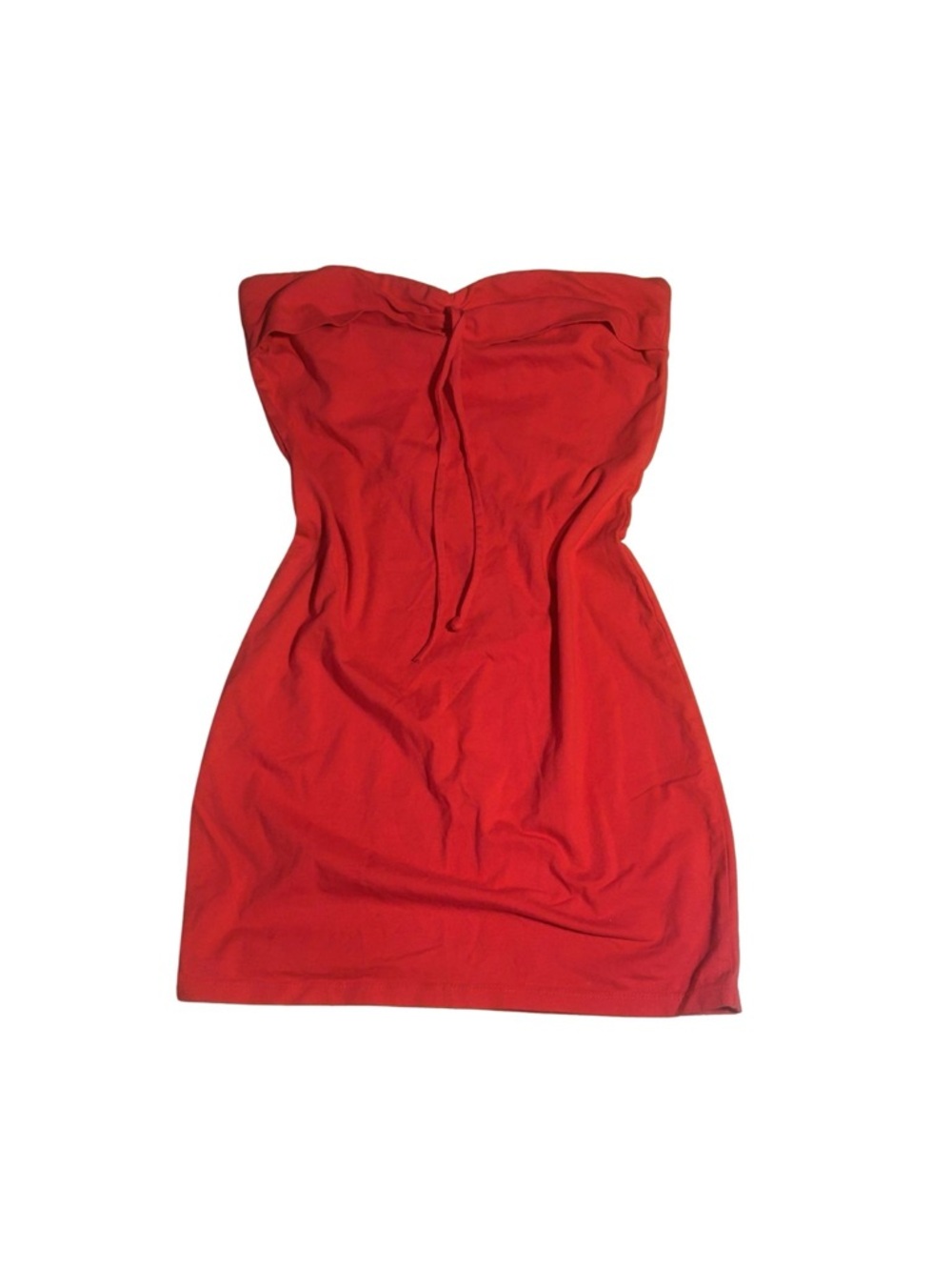 Summer Strapless Red Tube Mini Dress